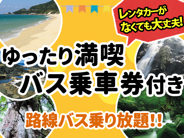 ゆったり満喫バス乗車券付きプラン